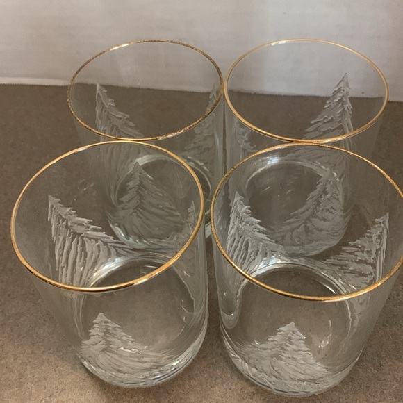 Culver Frosty Trees Double Old Fashioned Glasses - Picture 4 of 4